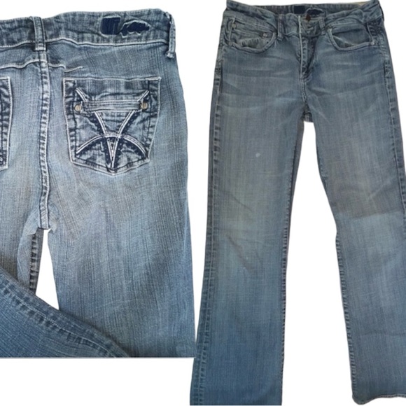 Kut from the Kloth Denim - Kut From The Kloth Wide Leg Mid Rise Jean Back double pocket Sz 8